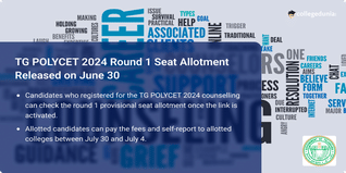 TG POLYCET 2024 Counselling Round 1 Provisional Seat Allotment Out on June 30 @TGpolycet.nic.in, Know Steps to Check Seat Allotment